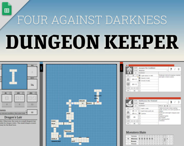 4AD Dungeon Keeper: Four Against Darkness Interactive Playkit