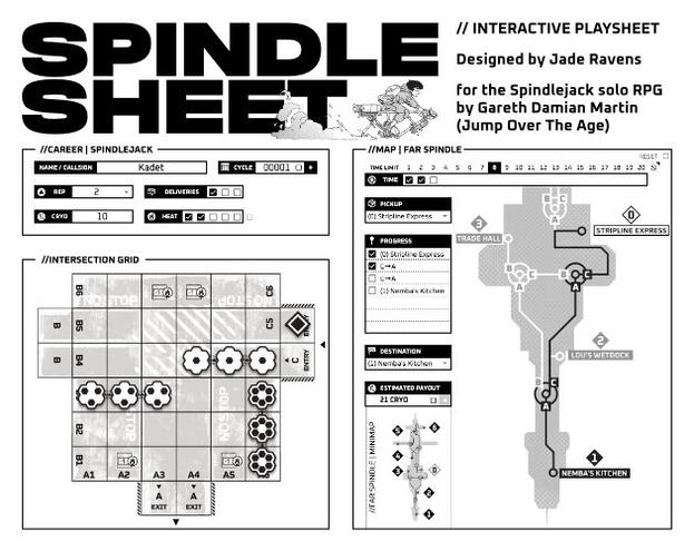 Spindle Sheet: Spindlejack Interactive Playkit