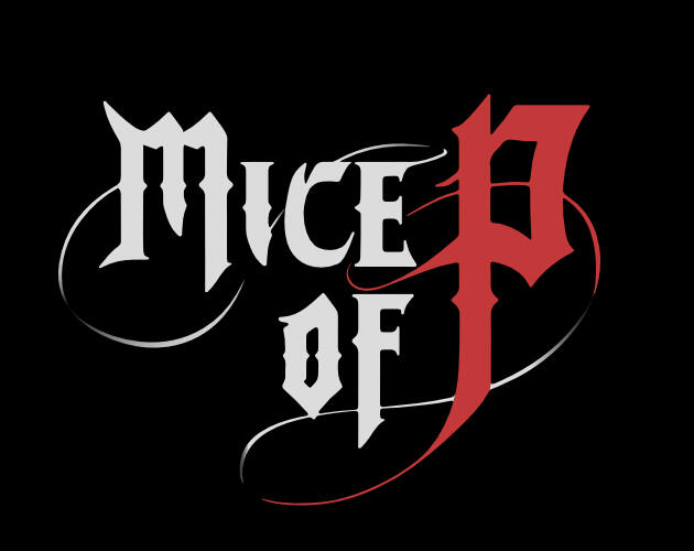 Stylized title card reading 'mice of p'